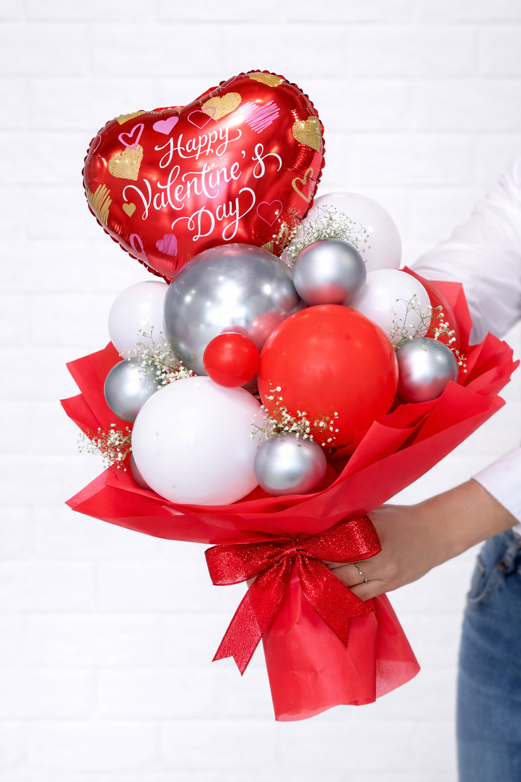 Joyful Heart Valentine Balloon Bouquet